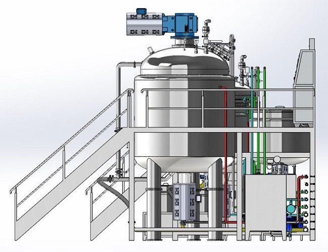 1000L Vacuum Emulsifying Mixer