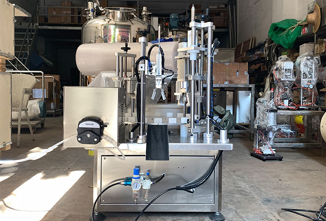 Rotary Single-Head Peristaltic Pump Filling, Capping, and Sealing Machine